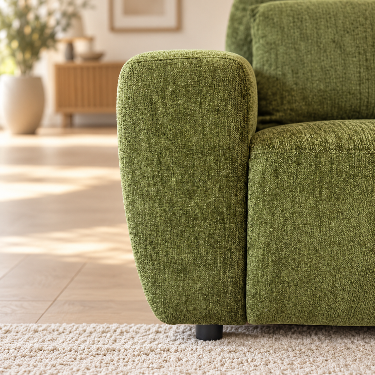 Denver Green Electric Recliner Left Hand