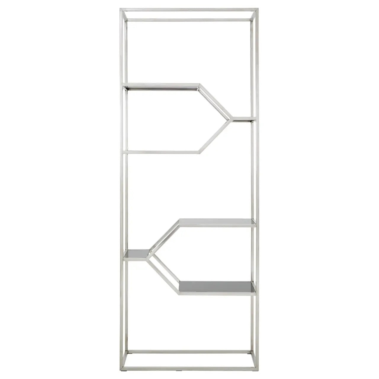 Horizon Silver Finish Bookshelf