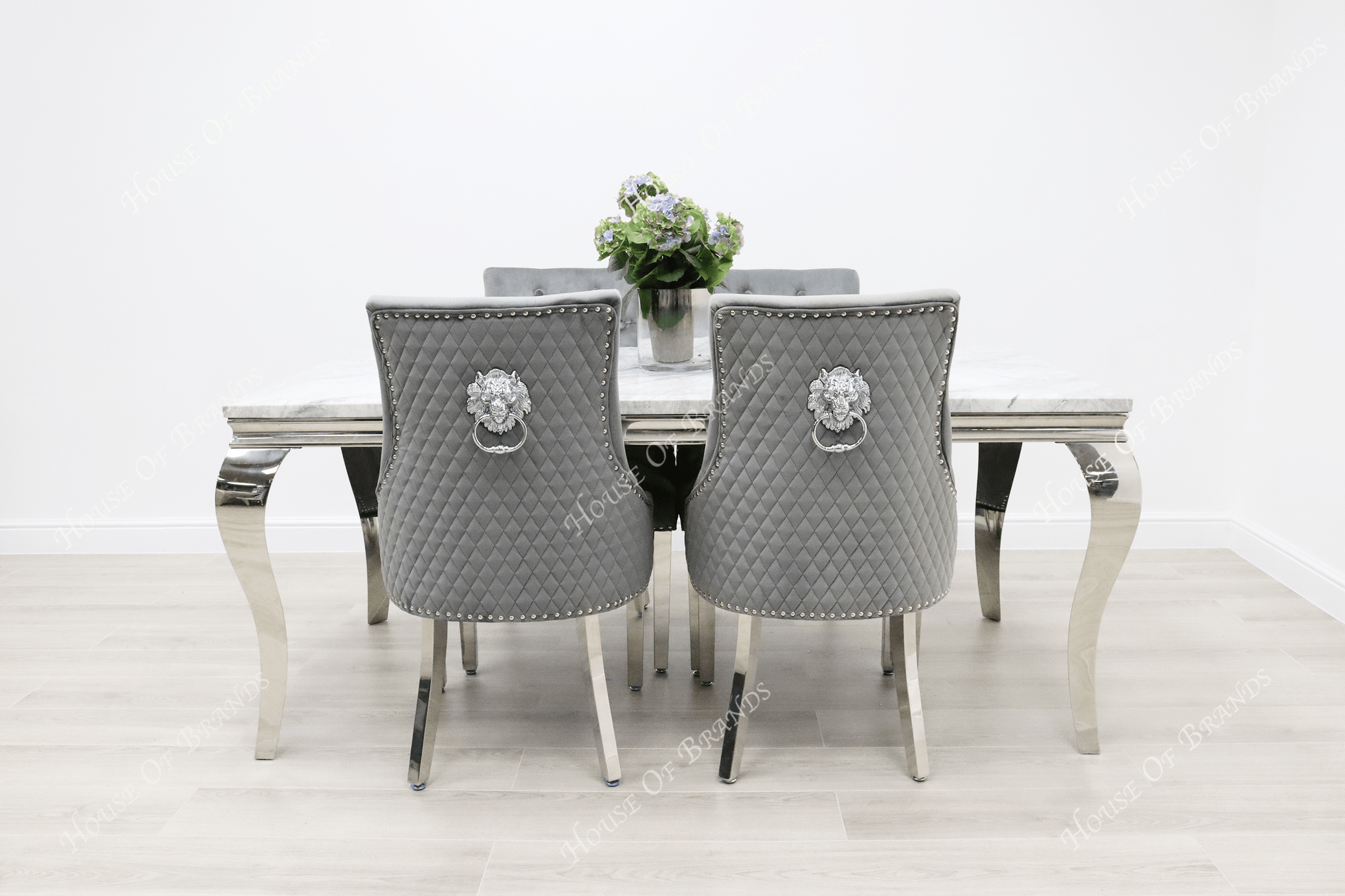 1.8m Rome Table & 4 Madrid Chairs - House Of Brands