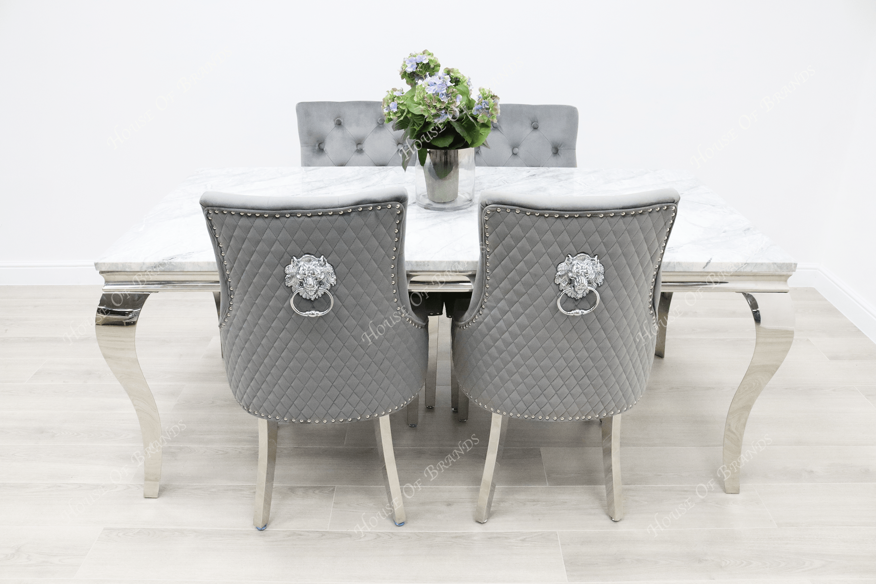 1.8m Rome Table & 4 Madrid Chairs - House Of Brands