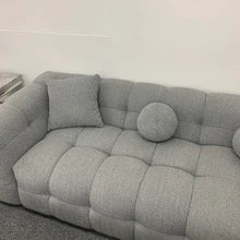 Grey Bubble Boucle Corner Sofa
