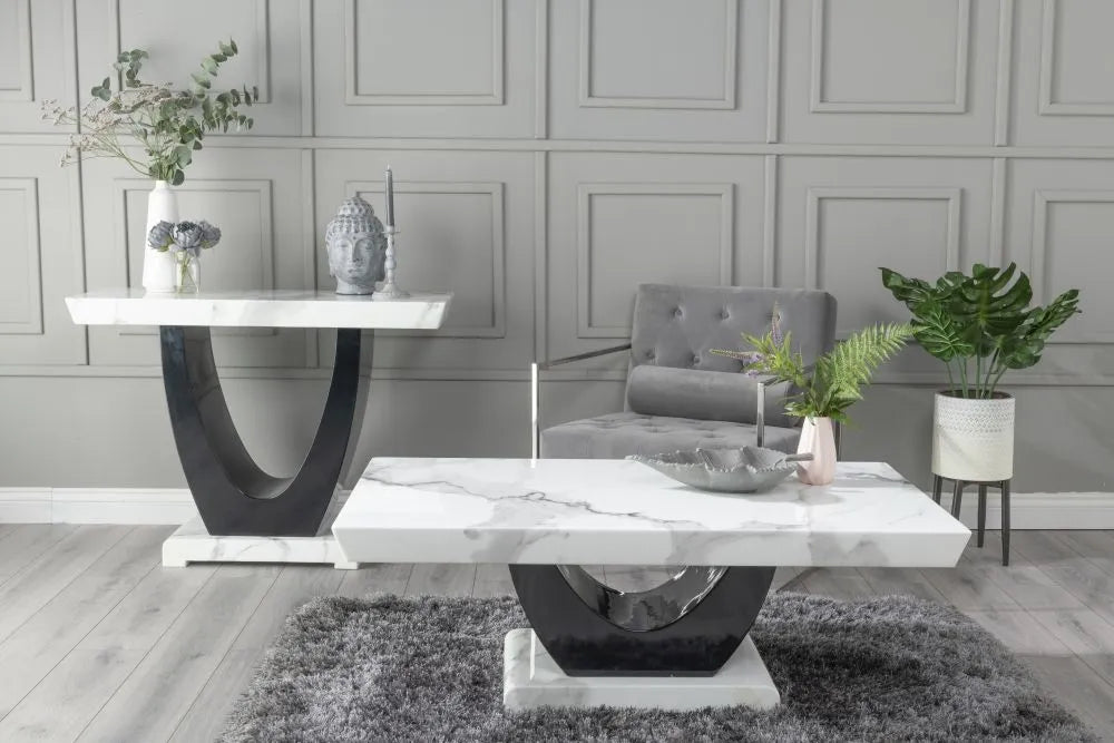 Mondo White Marble Coffee Table