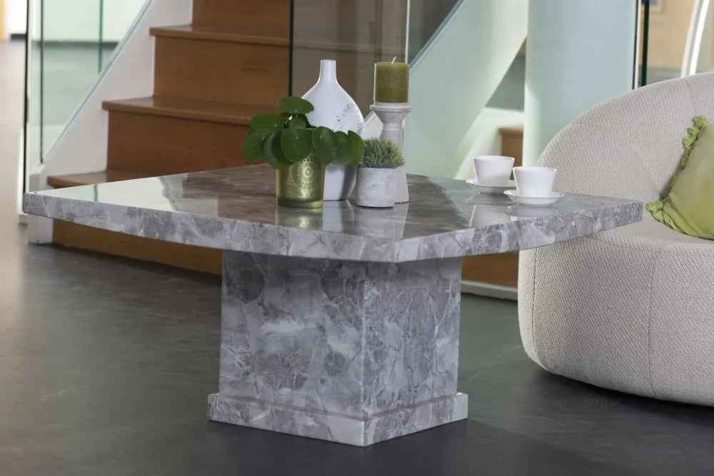 Anza Grey Marble Coffee Table