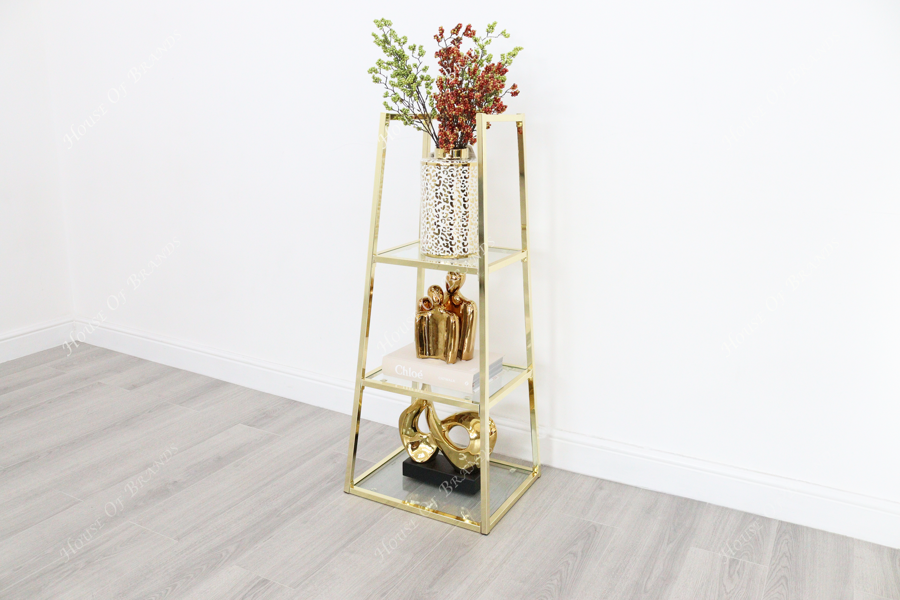 3 Tier Gold Stand