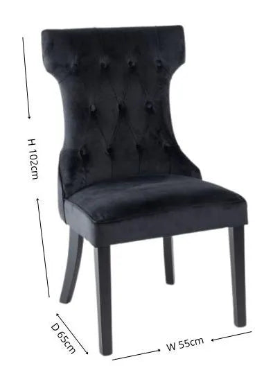 Courtney Black Dining Chair
