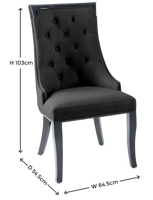 Torino Black Dining Chair