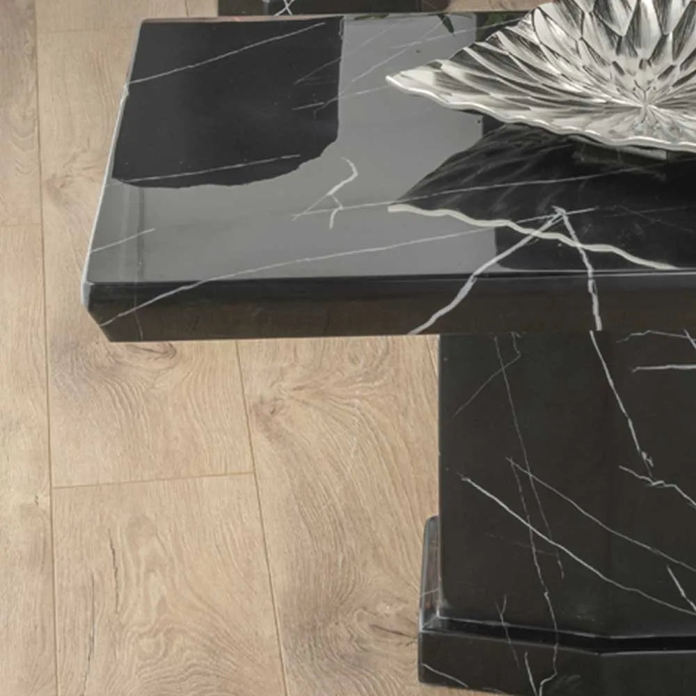 Nebula Black Marble Coffee Table
