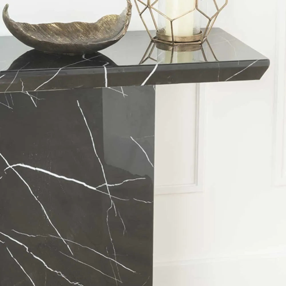 Verdo Marble Console Table Black