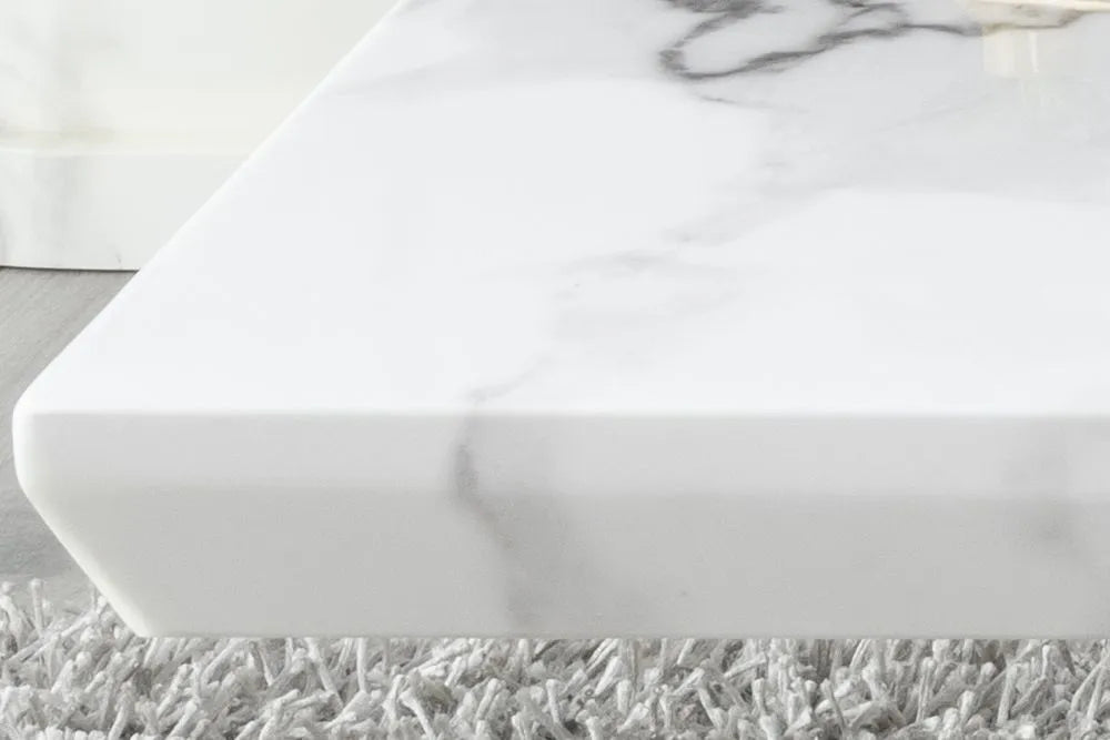 Naples White Marble Coffee Table