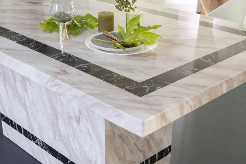 Rome Cream Marble Dining Table