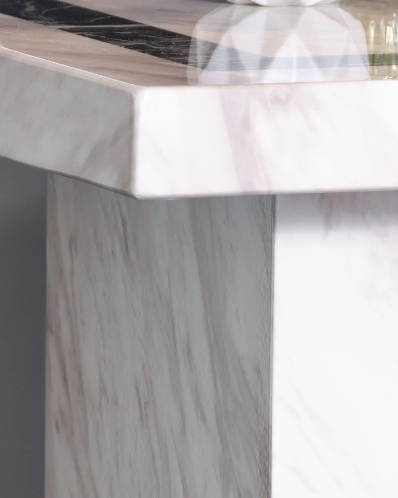Lisbon Marble Side Table Cream