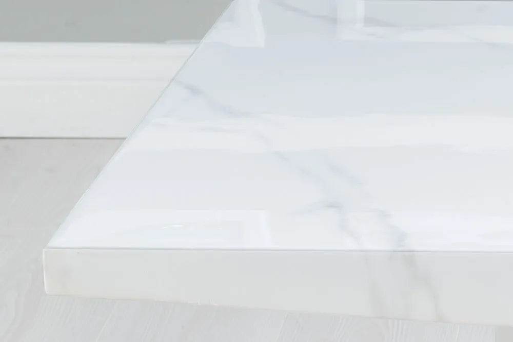 Athena White Marble Coffee Table