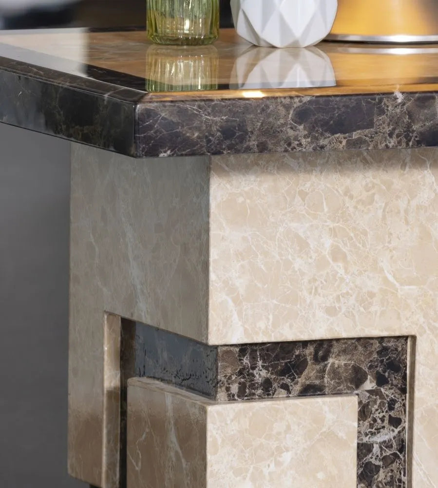 Venice Marble Side Table Cream