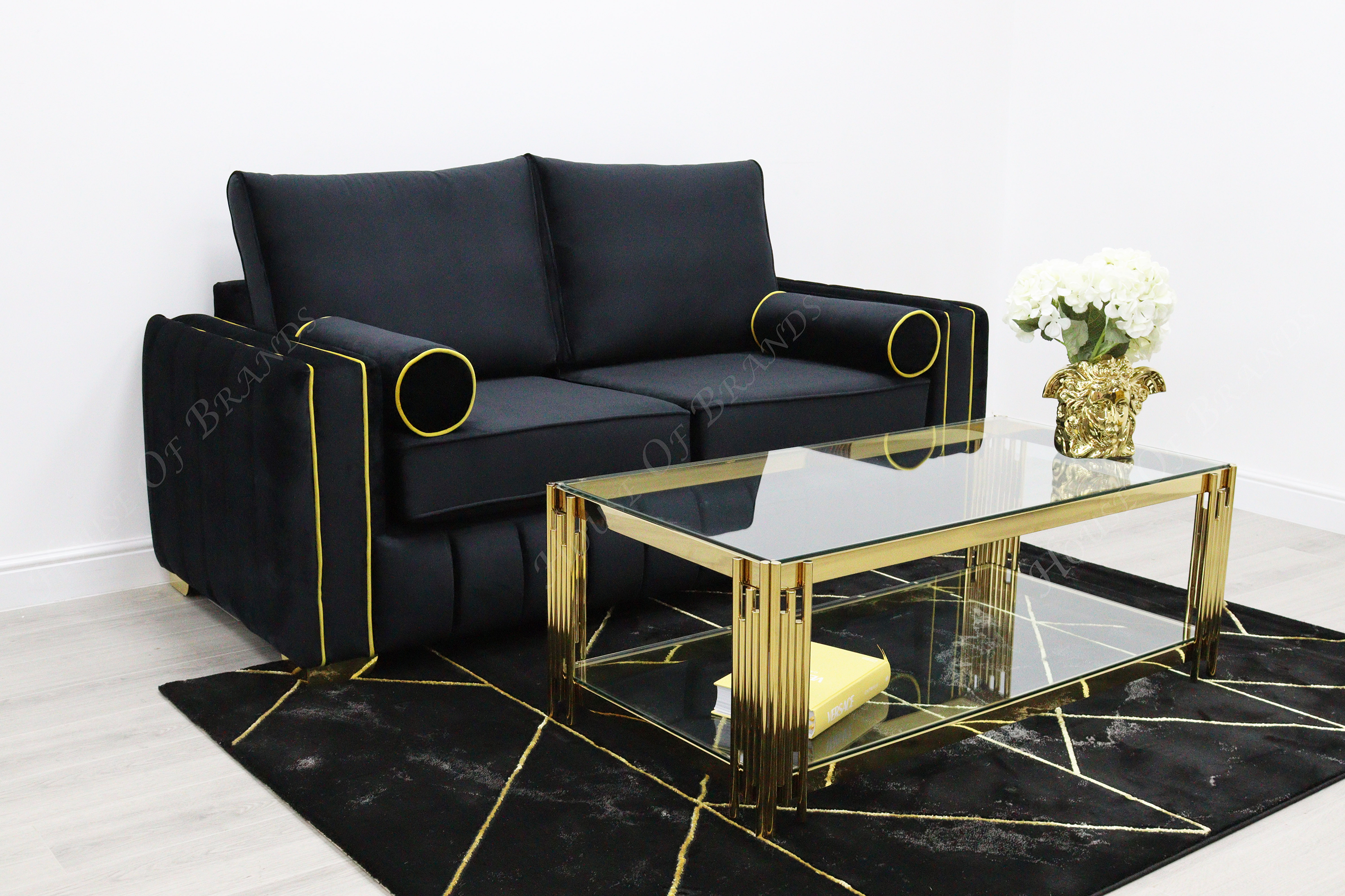 Sofa set in online bedroom