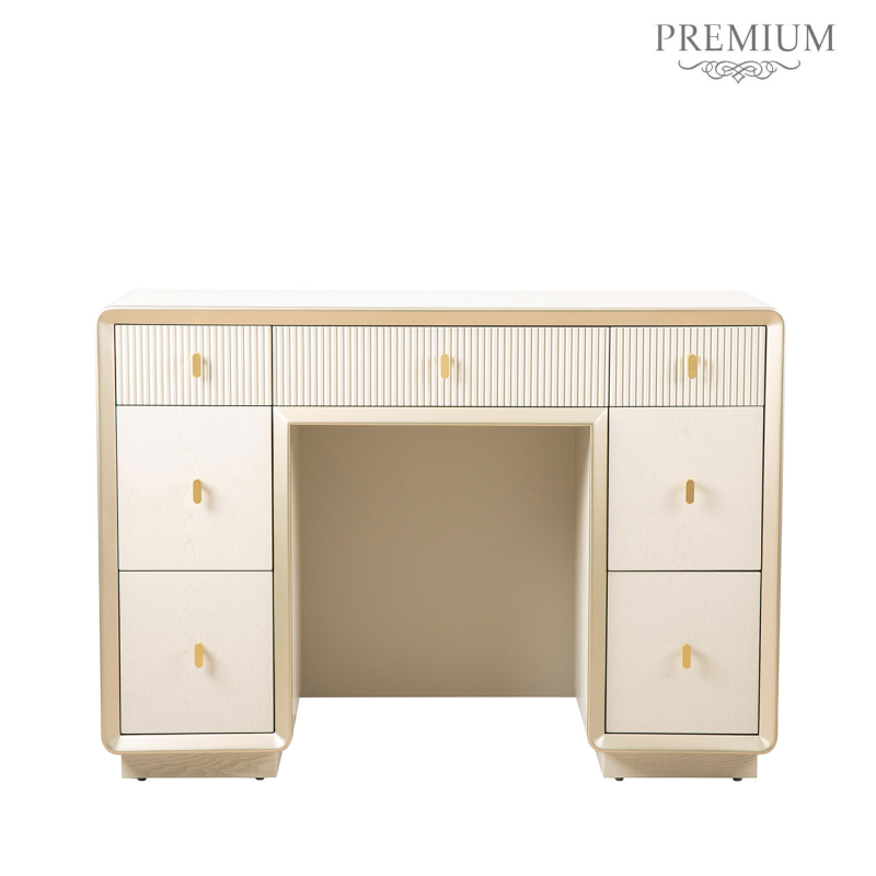 Amelie Cream Elm 7 Drawer Dressing Table