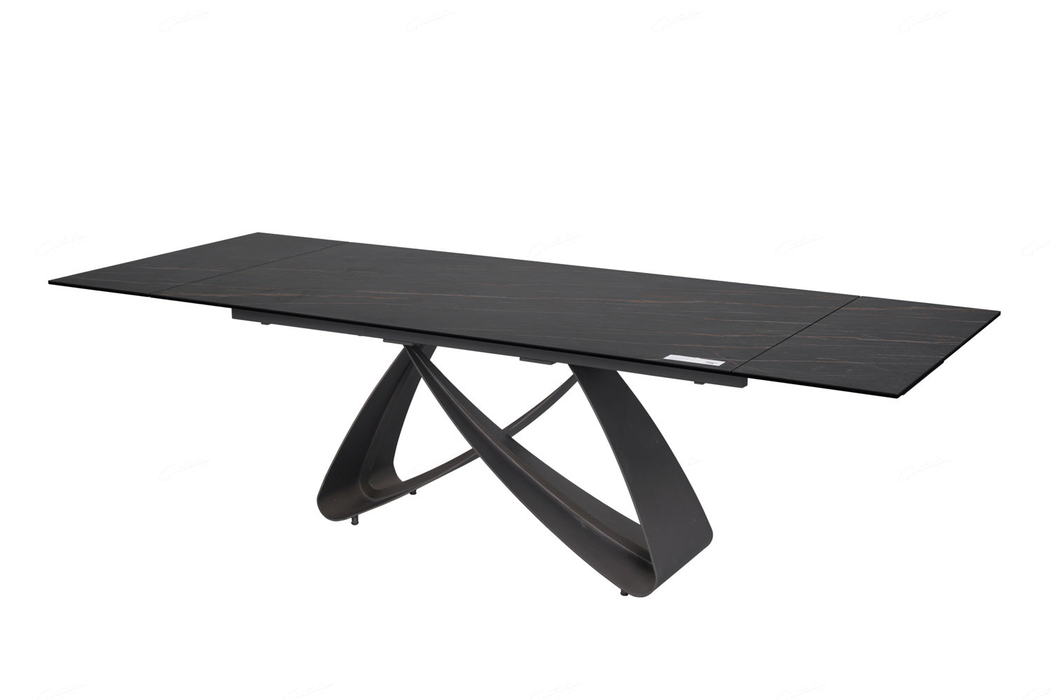 Serpenti Black Extendable Dining Table