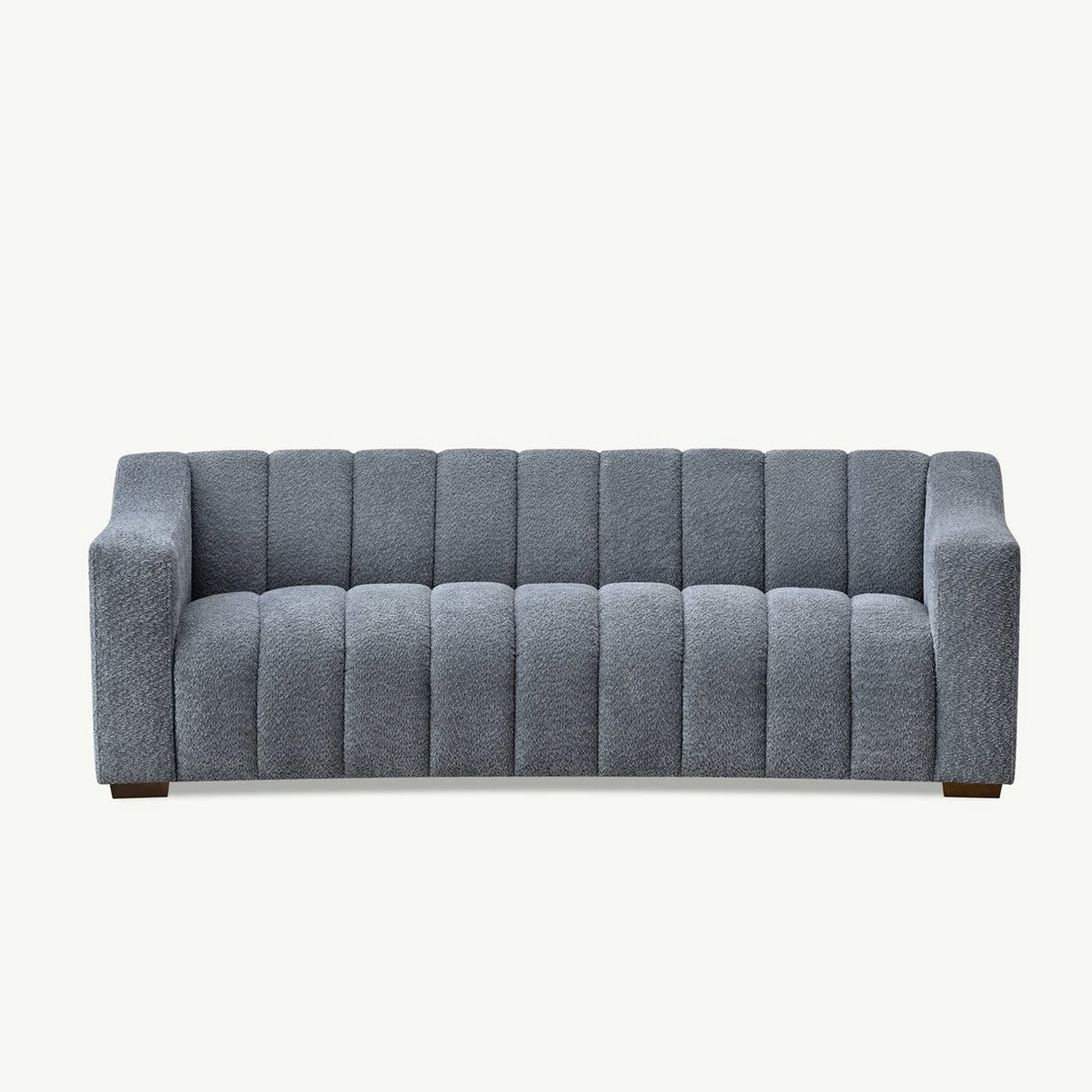 Aluxo Astoria 3 Seater Sofa In Iron Boucle Fabric
