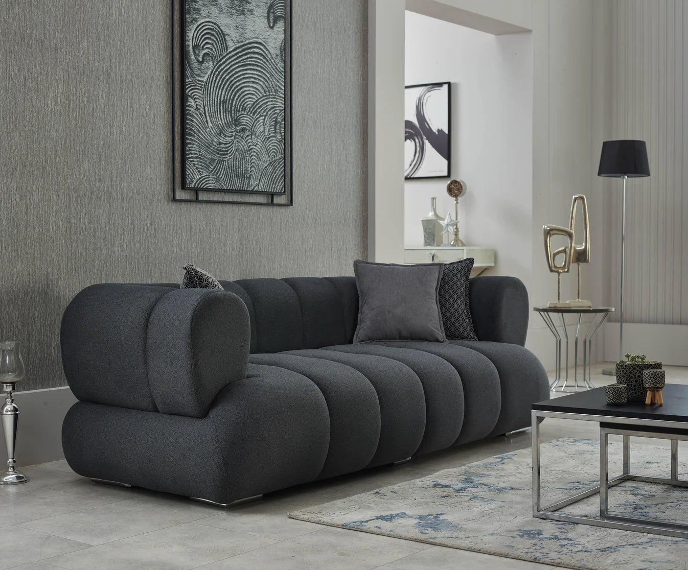 Arturo Grey Sofa Set 3+2