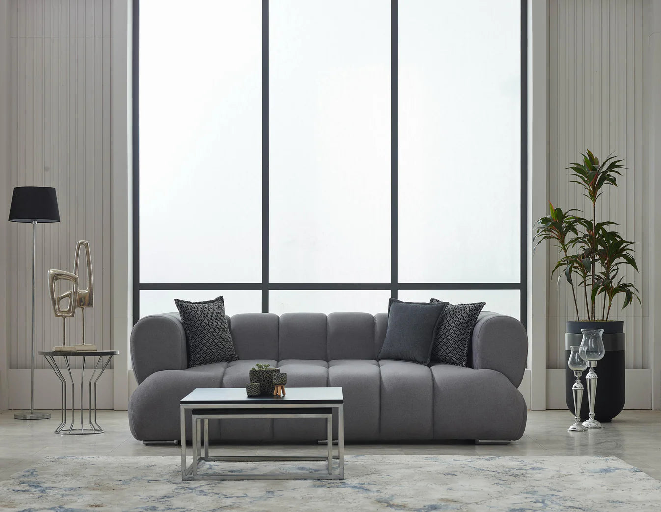 Arturo Grey Sofa Set 3+2