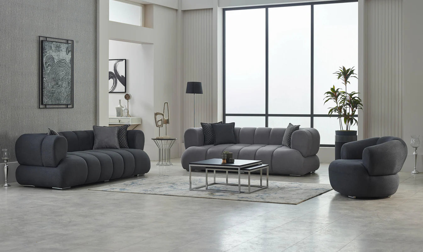 Arturo Grey Sofa Set 3+2