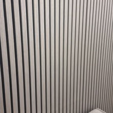 Ash Grey Real Wood Acoustic Slatted Wall Panels