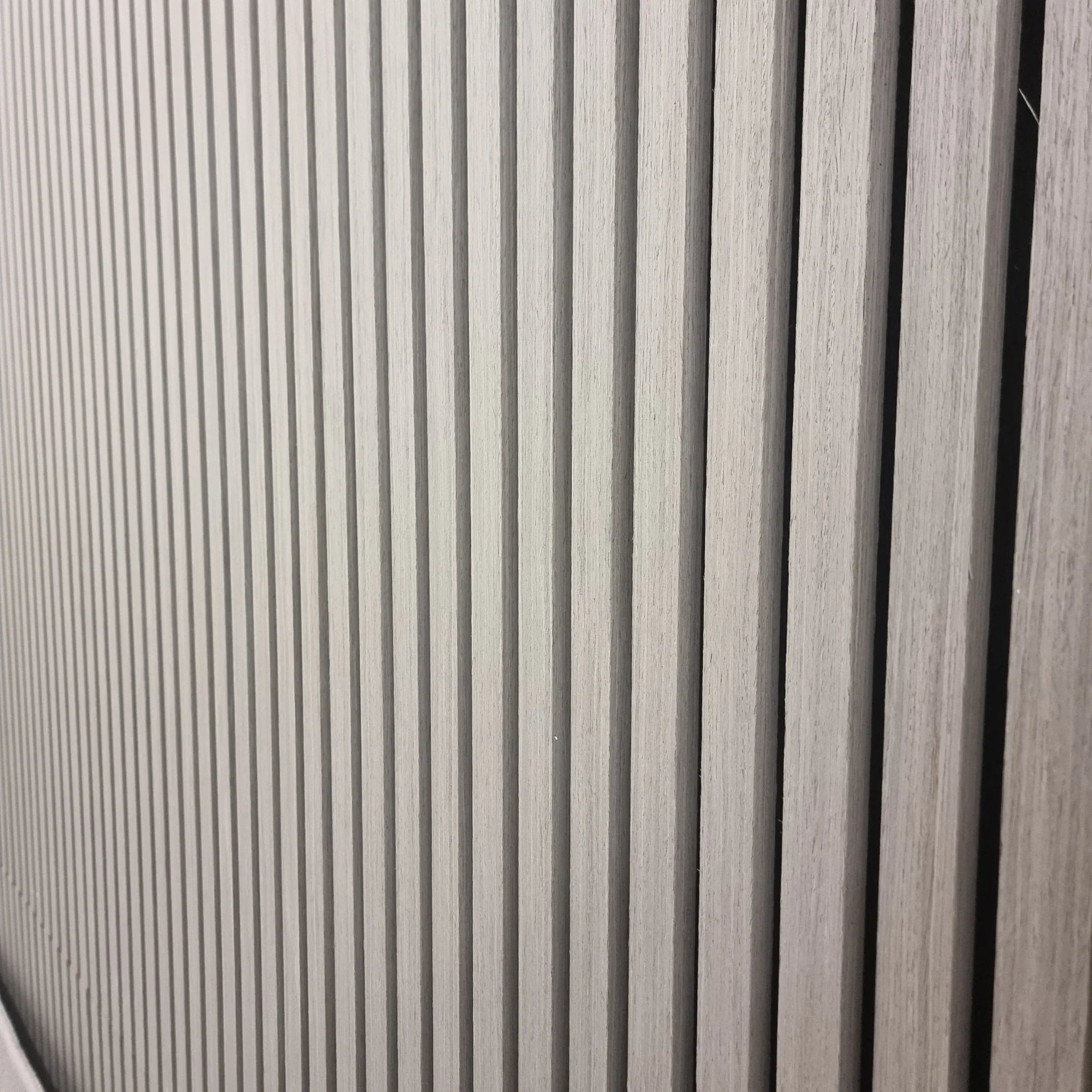 Ash Grey Real Wood Acoustic Slatted Wall Panels