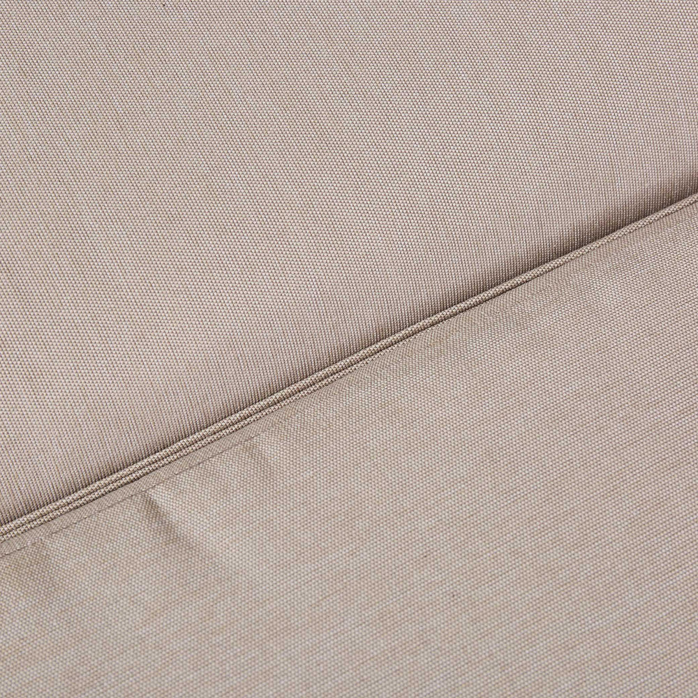 Asha Corner Rising Fire Pit Dining Set - Beige