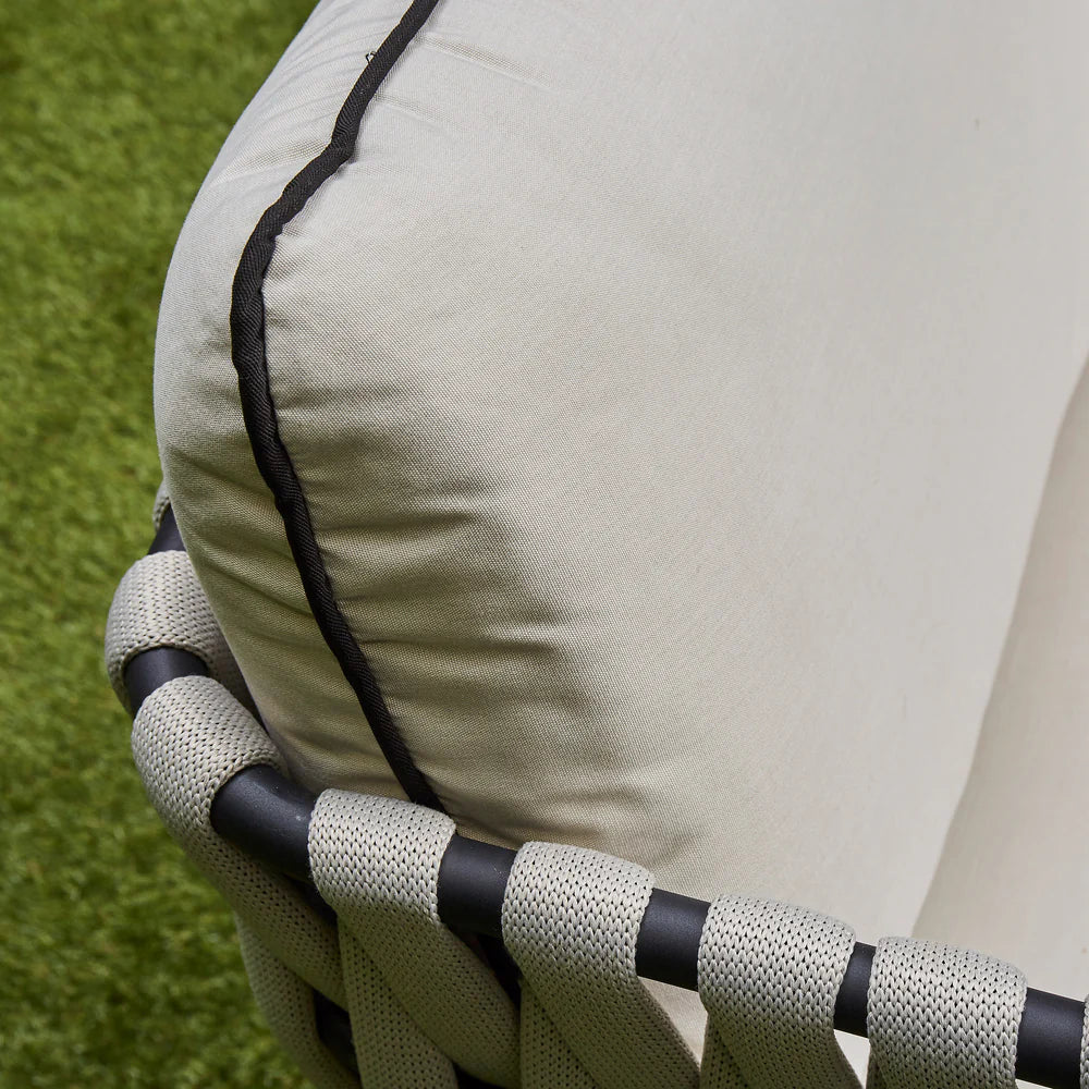 Axel Aluminium & Rope Lounge Set – Beige