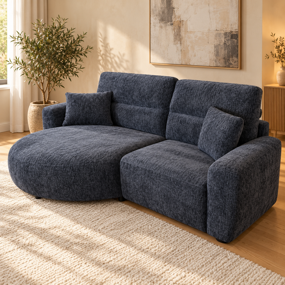 Denver Black Electric Recliner Left Hand