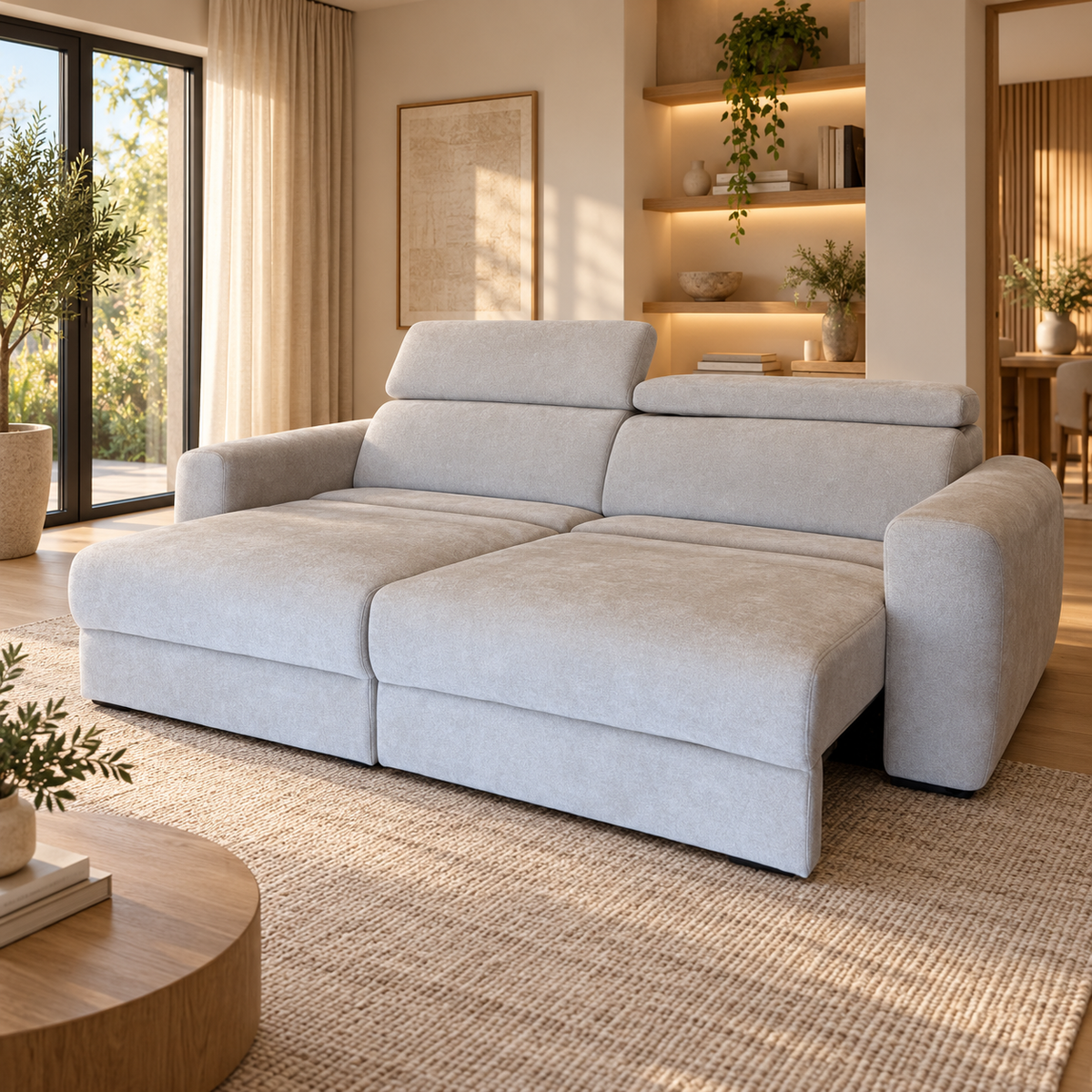 Dakota Beige Electric Sofa Bed