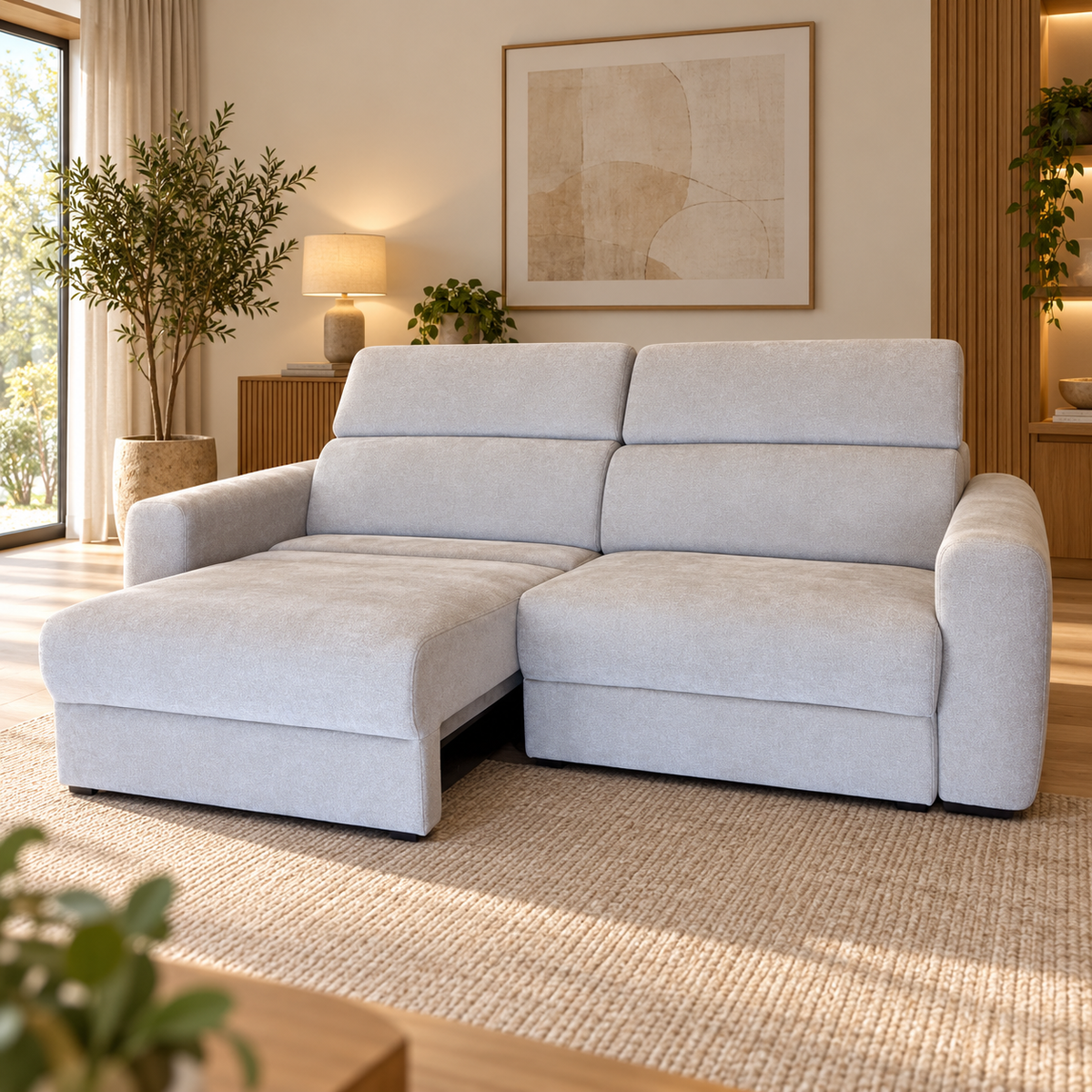 Dakota Beige Electric Sofa Bed