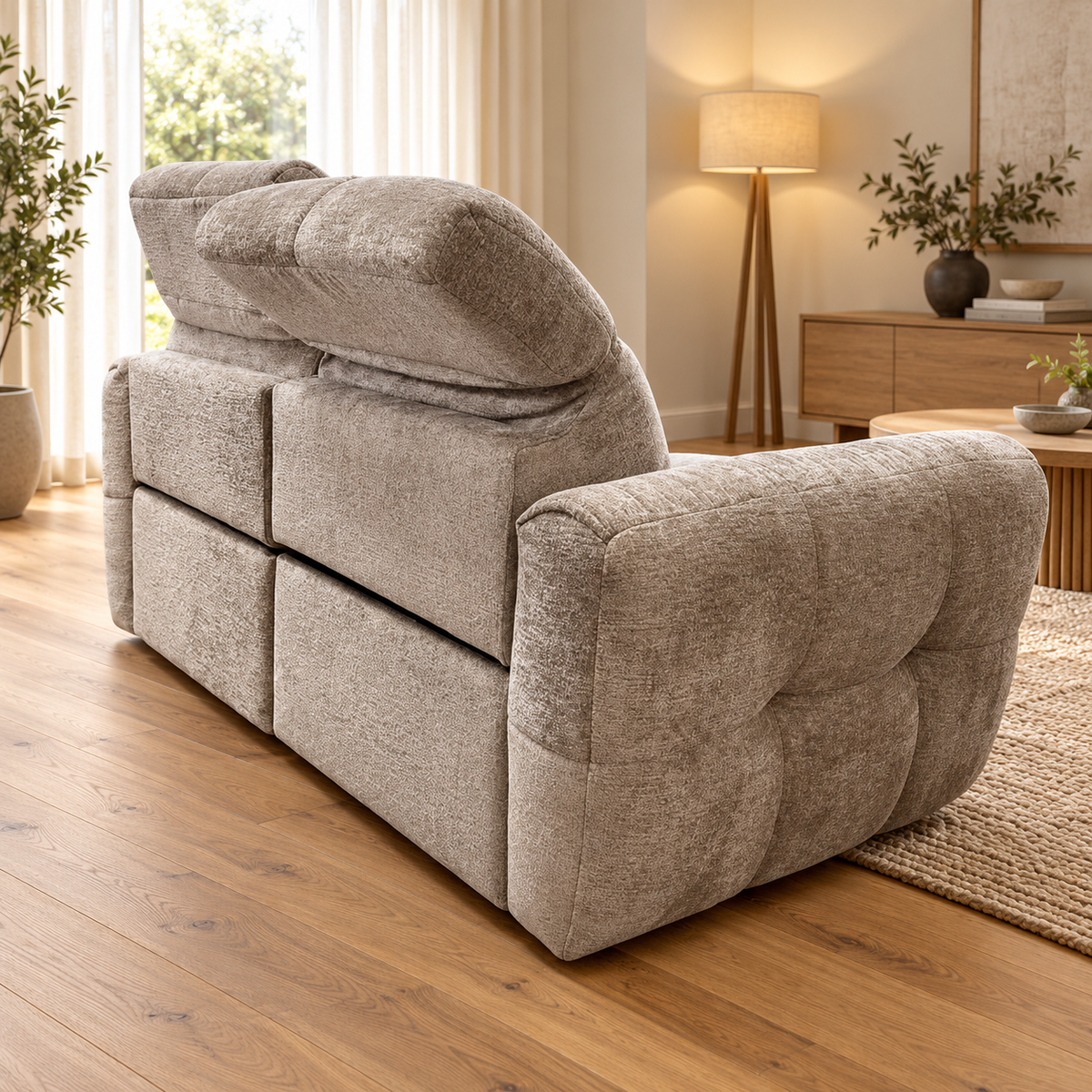 Faringdon Beige Electric Recliner Sofa Set