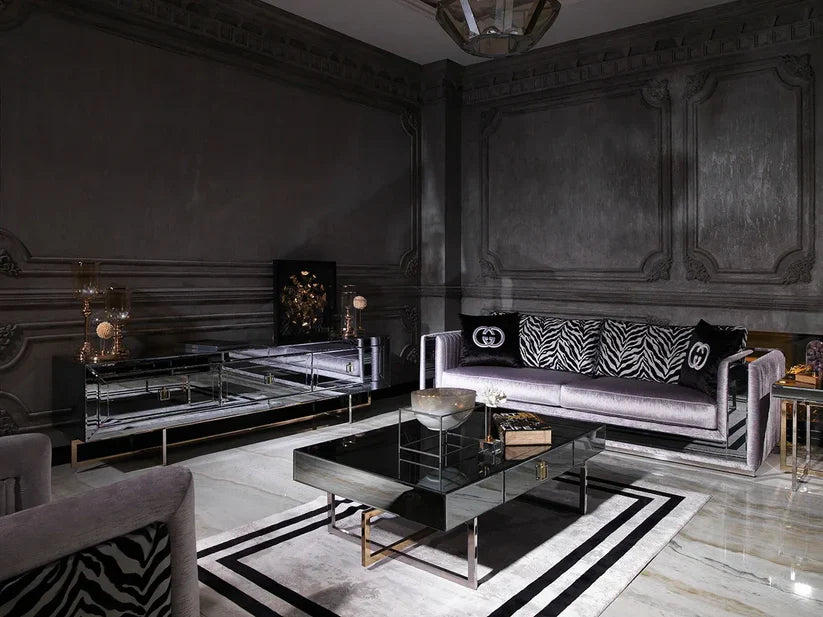 Belgrad Mirrored 2 Seater Sofa