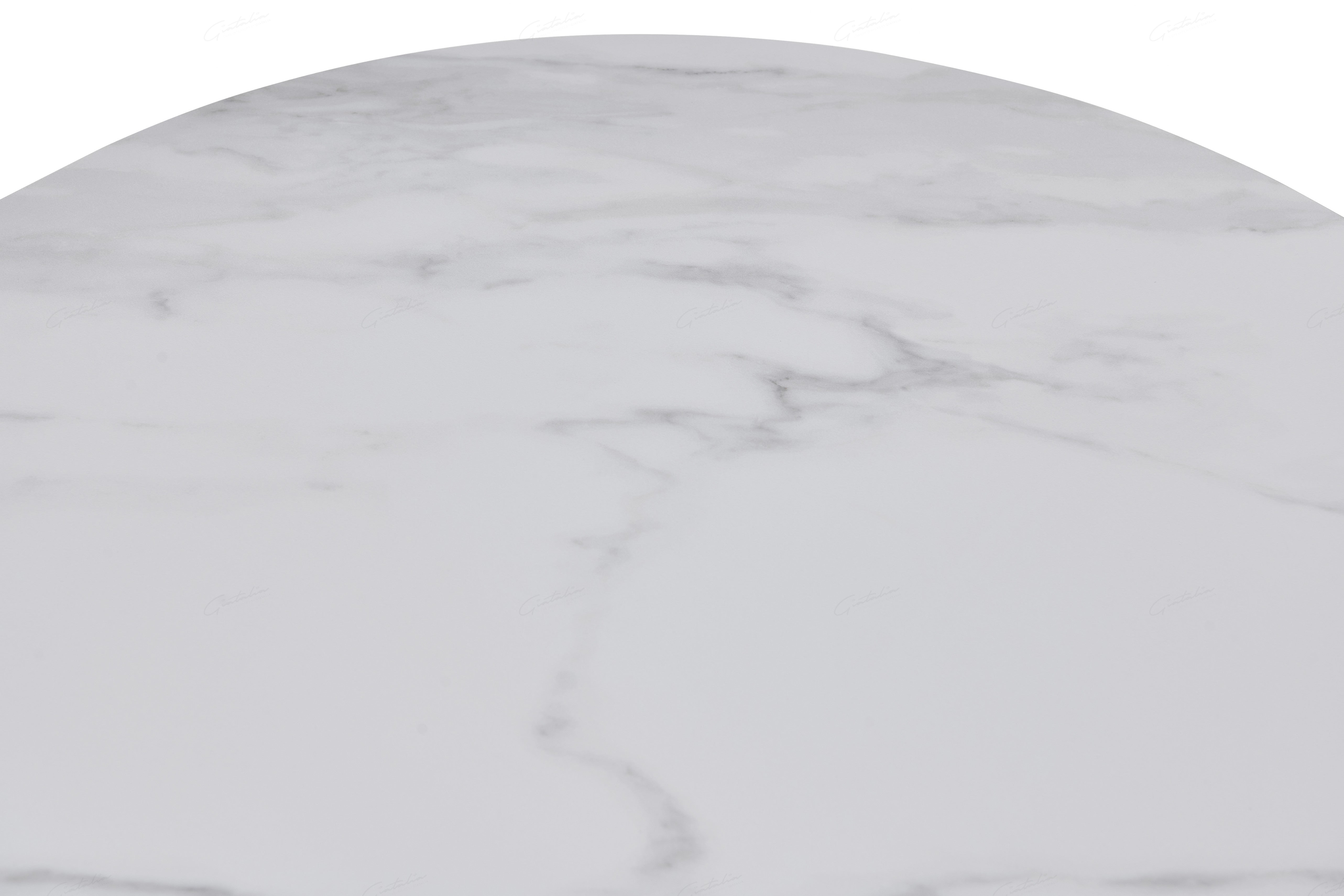 Bianca Oval Dining Table - Walnut & White Sintered Stone