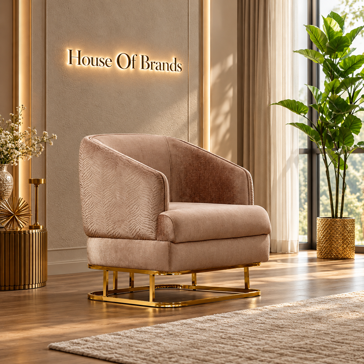 Veyron Luxury Velvet Sofa Set