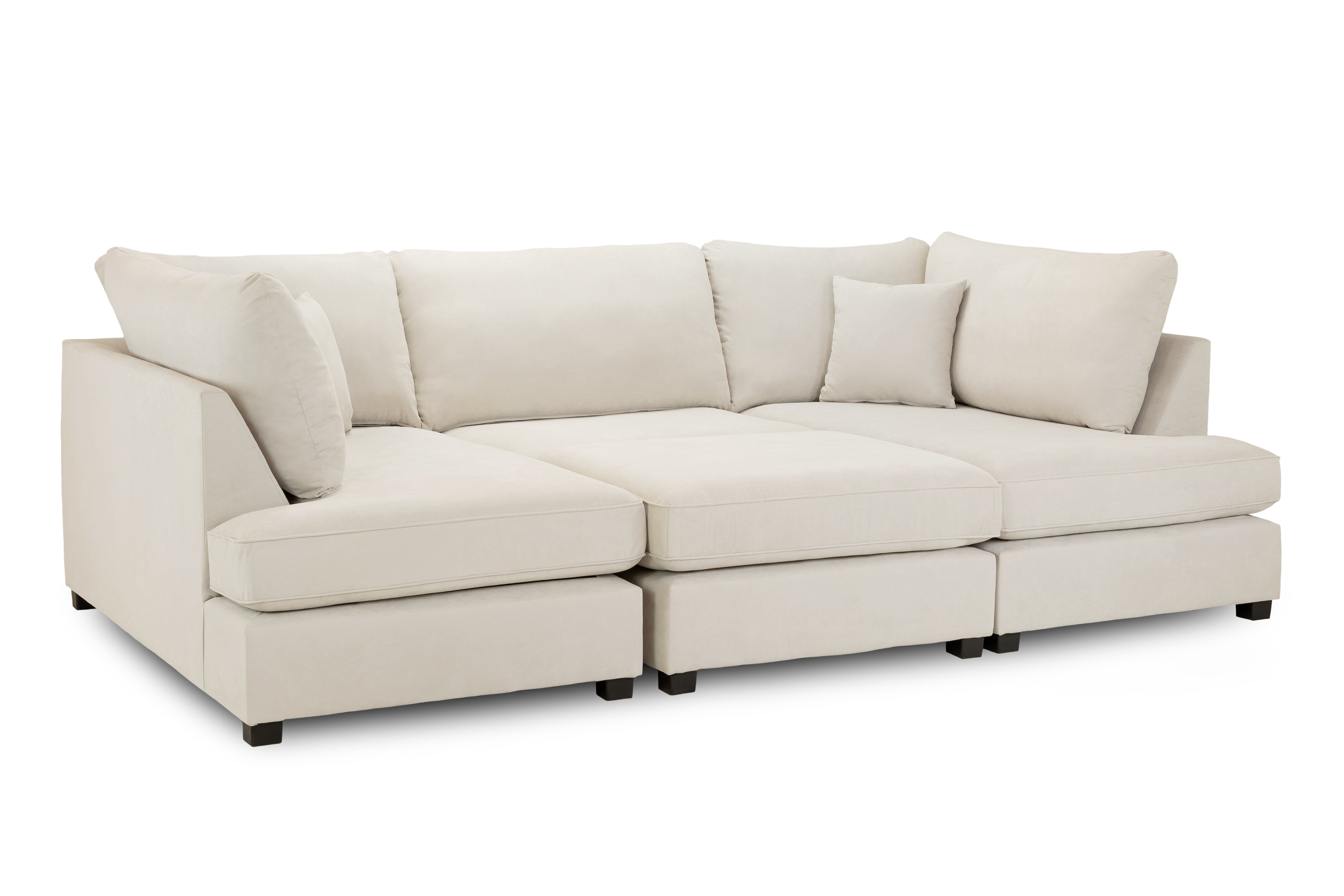 Carnaby Beige U Shape Corner Sofa
