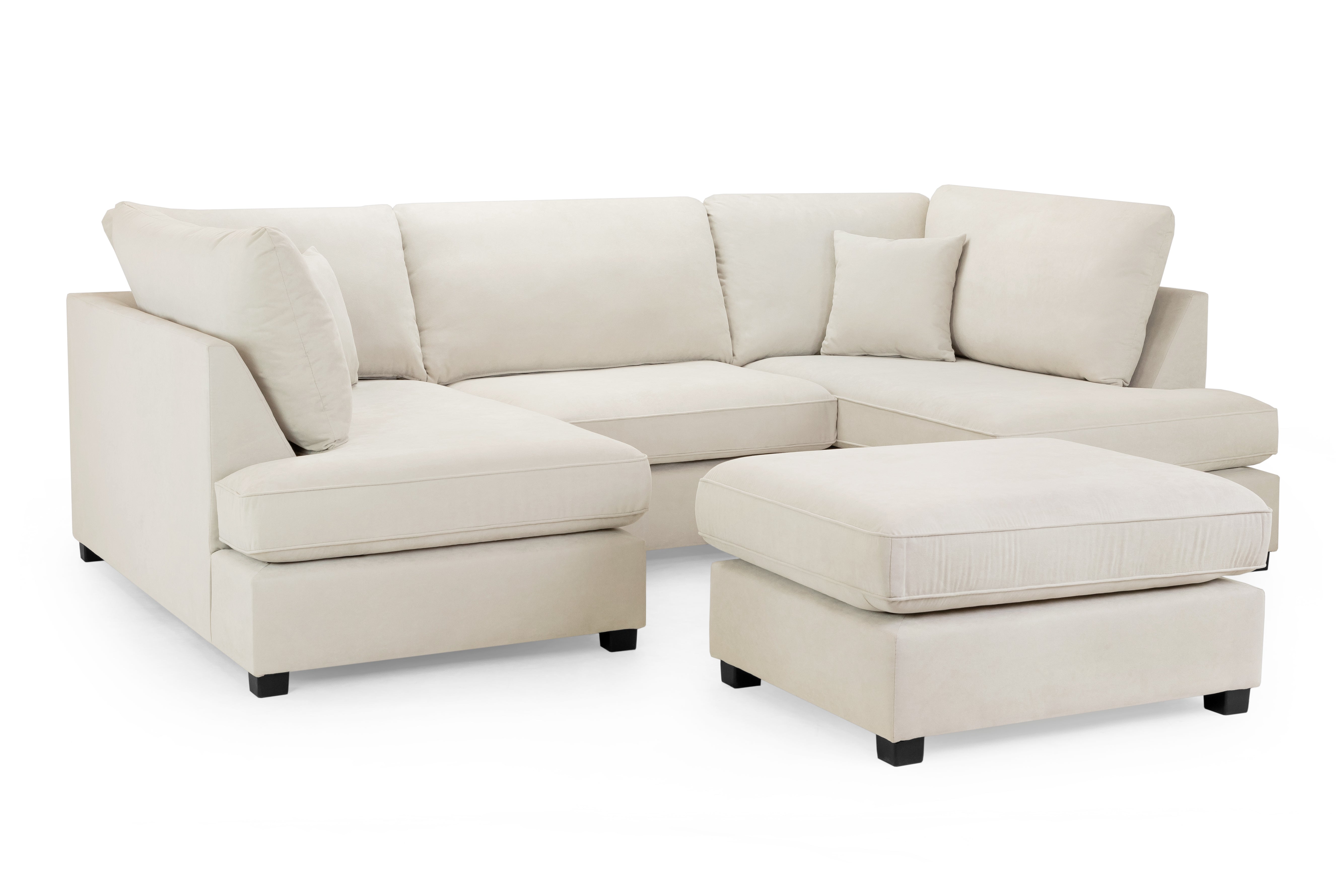 Carnaby Beige U Shape Corner Sofa