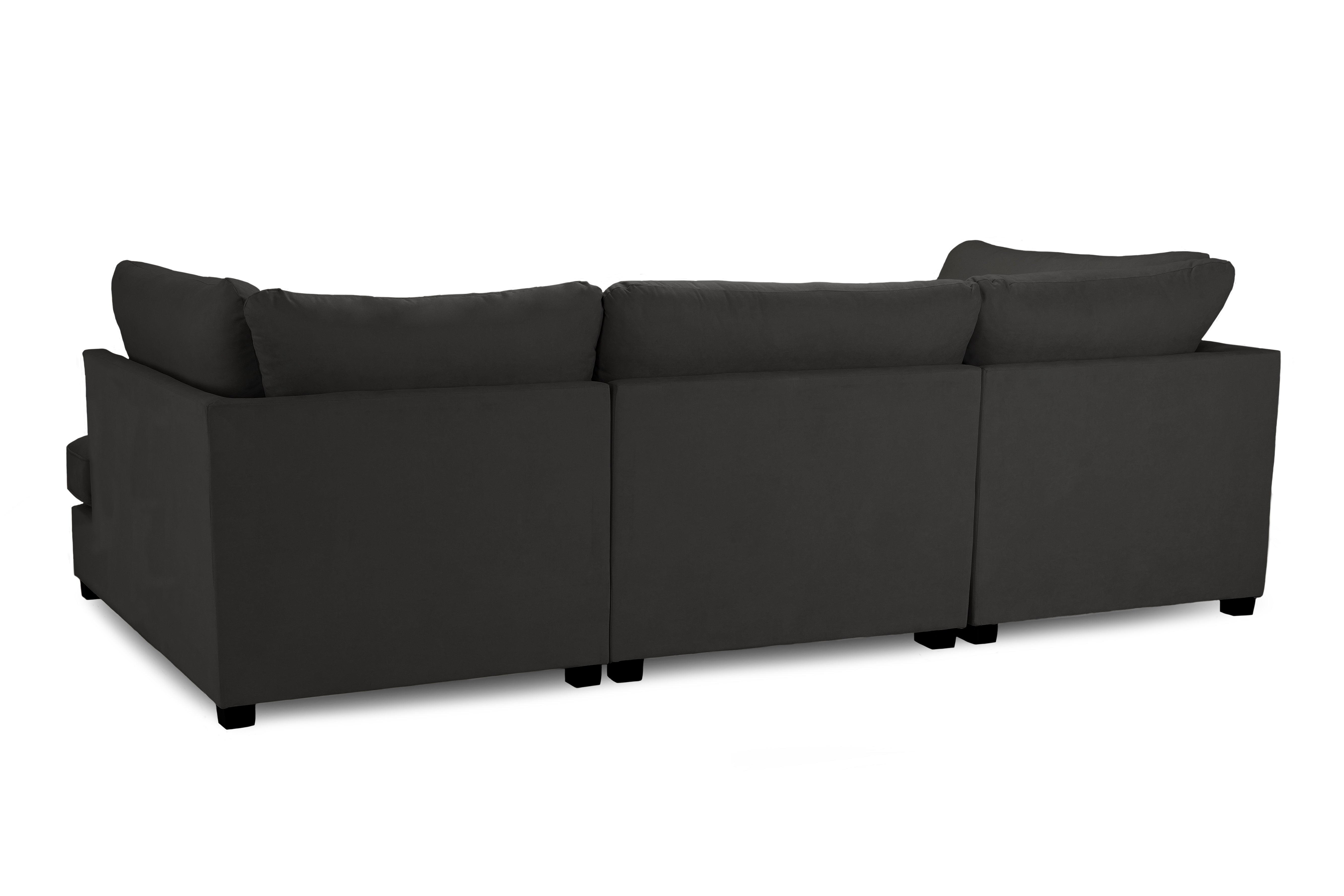 Carnaby Black U Shape Corner Sofa