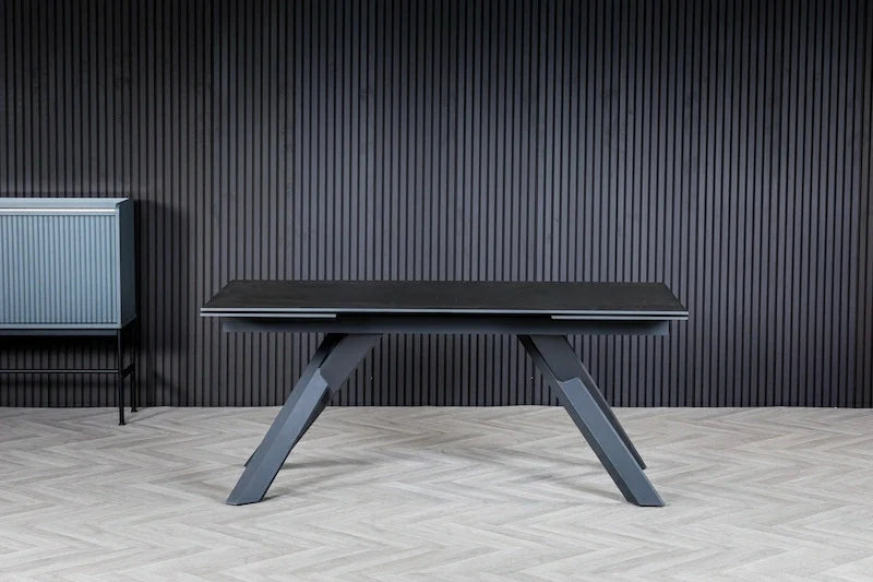 Caso 180-280cm Grey Ceramic Extendable Dining Table