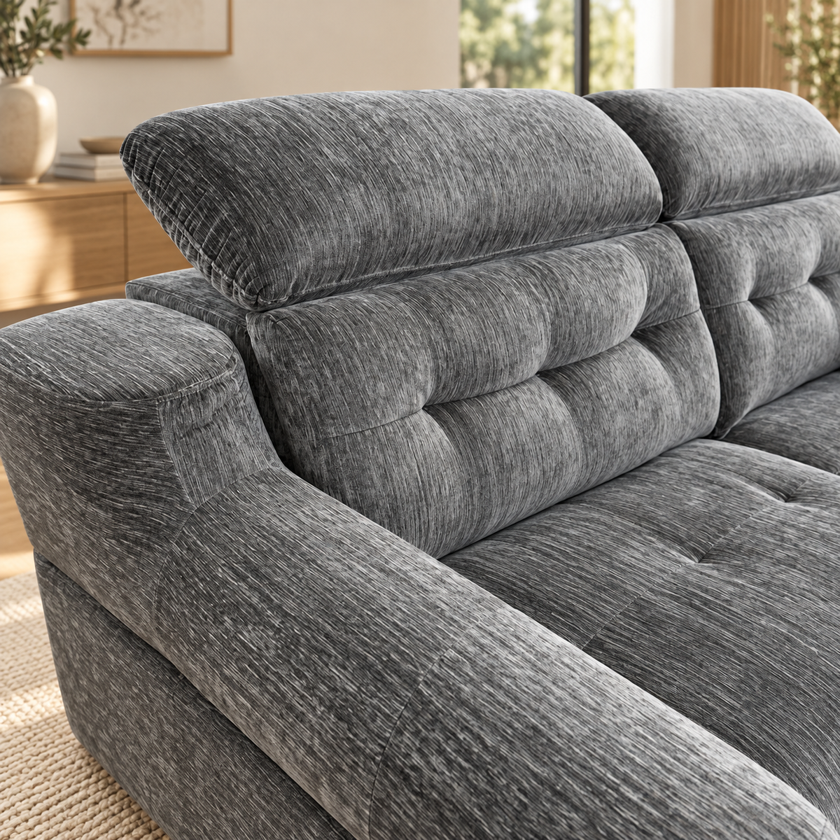 Harrison Charcoal Electric Sofa Bed
