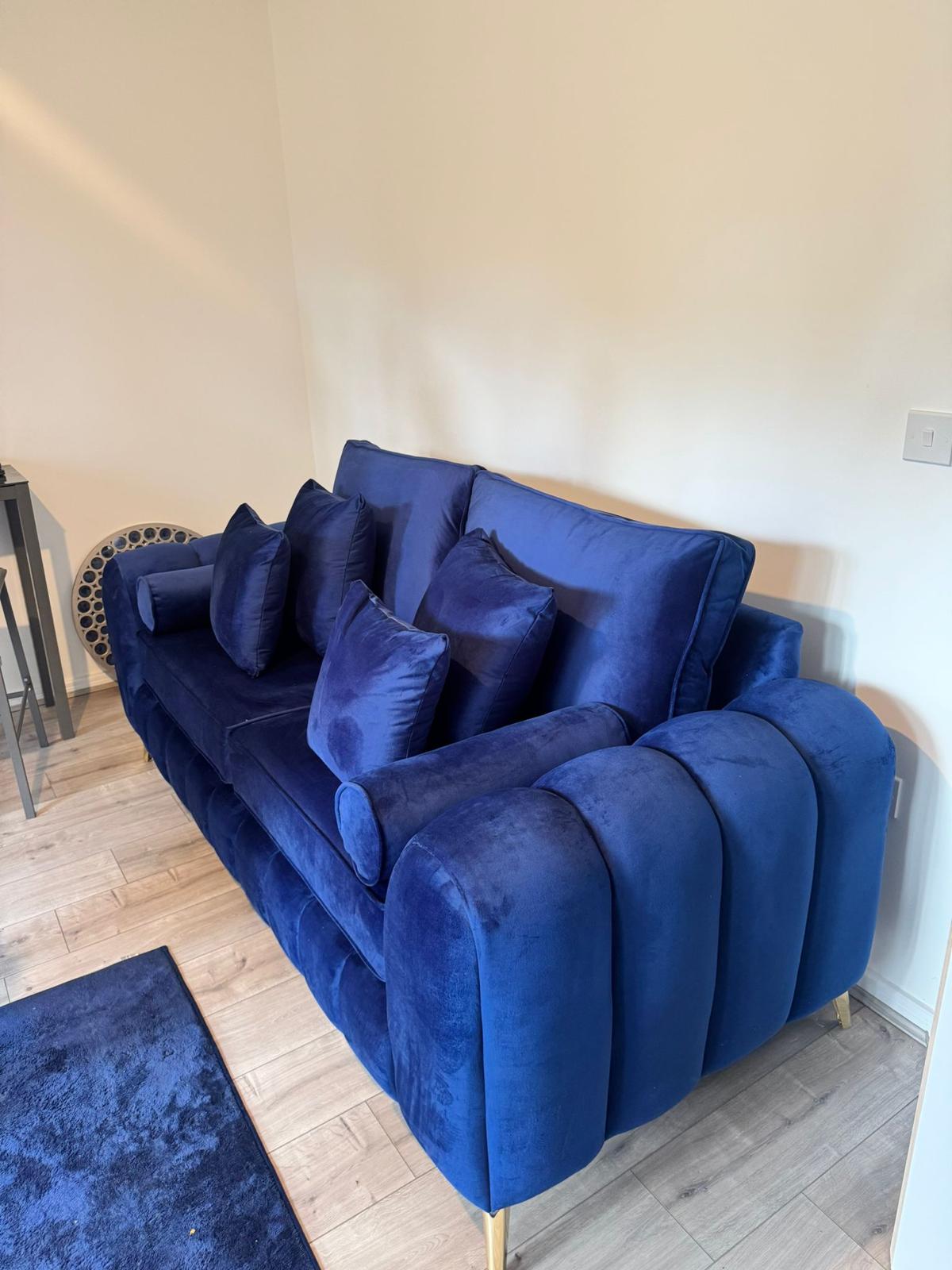 Cloud Haven Velvet Sofa