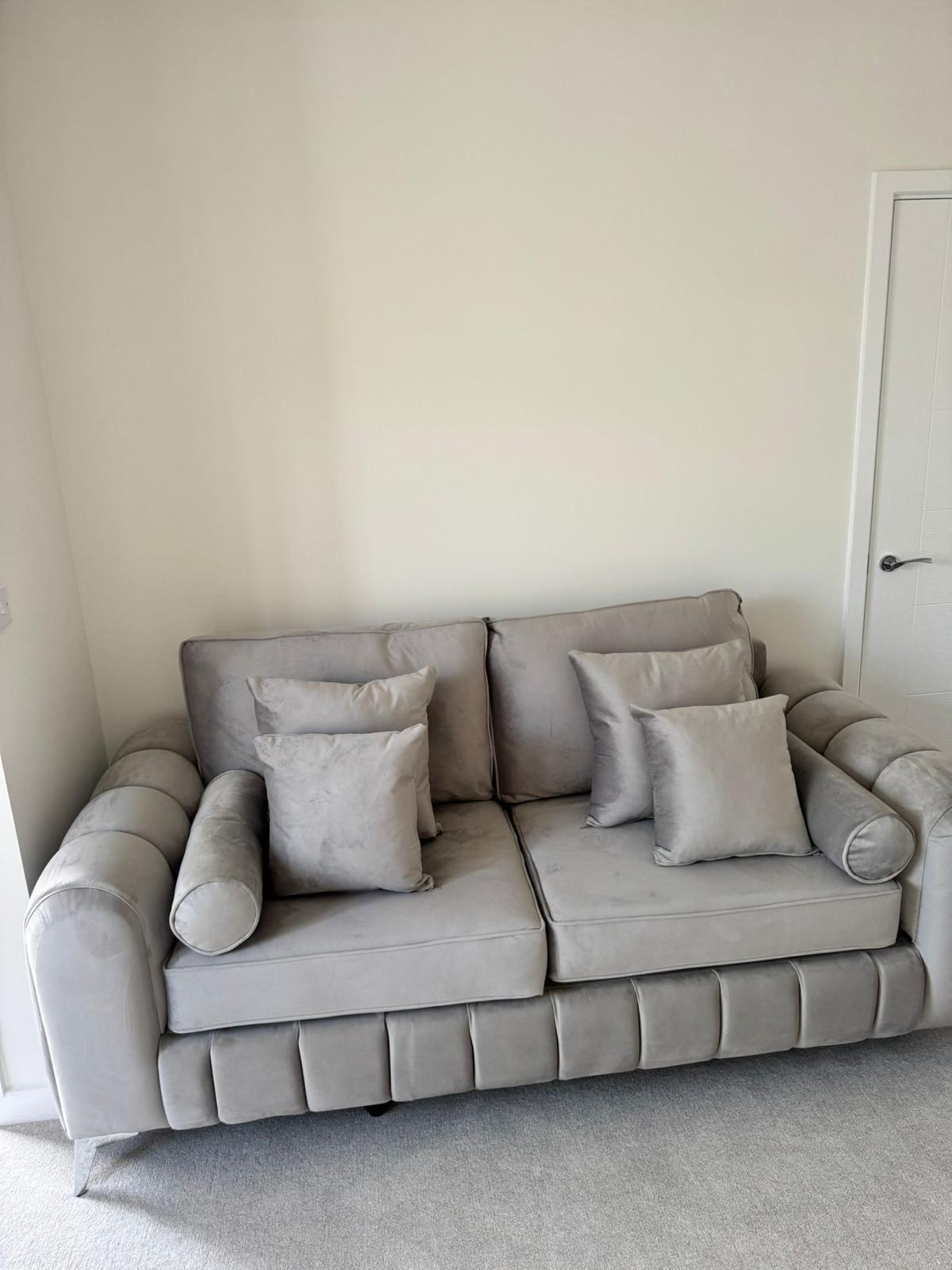 Cloud Haven Velvet Sofa