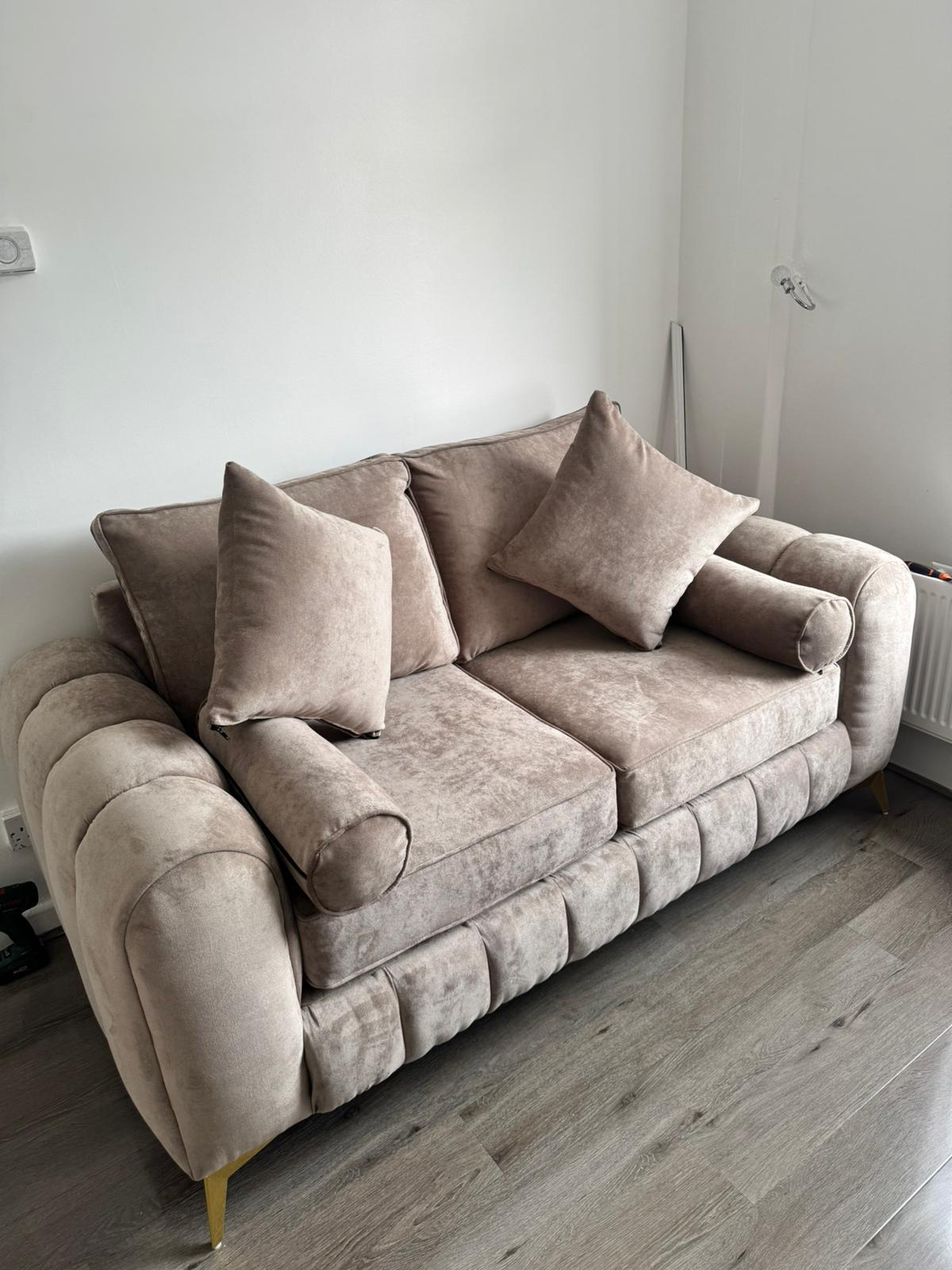 Cloud Haven Velvet Sofa