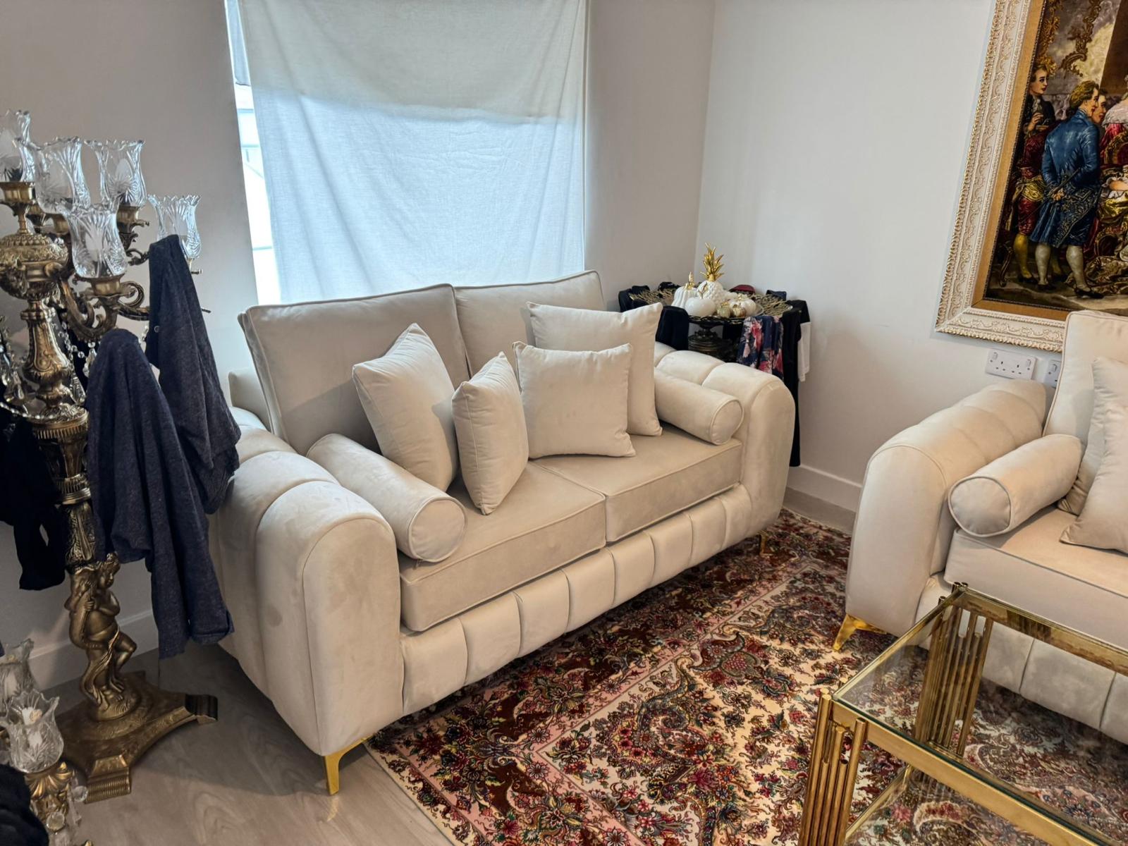 Cloud Haven Velvet Sofa