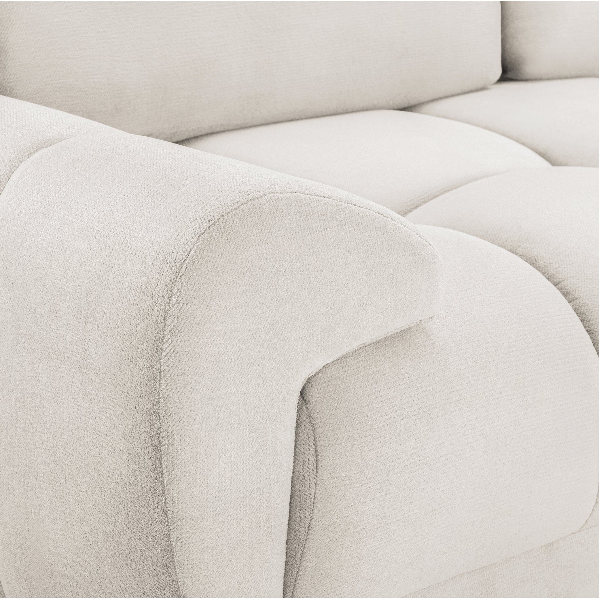 Devoke 3+2 Cream Velvet Sofa Set