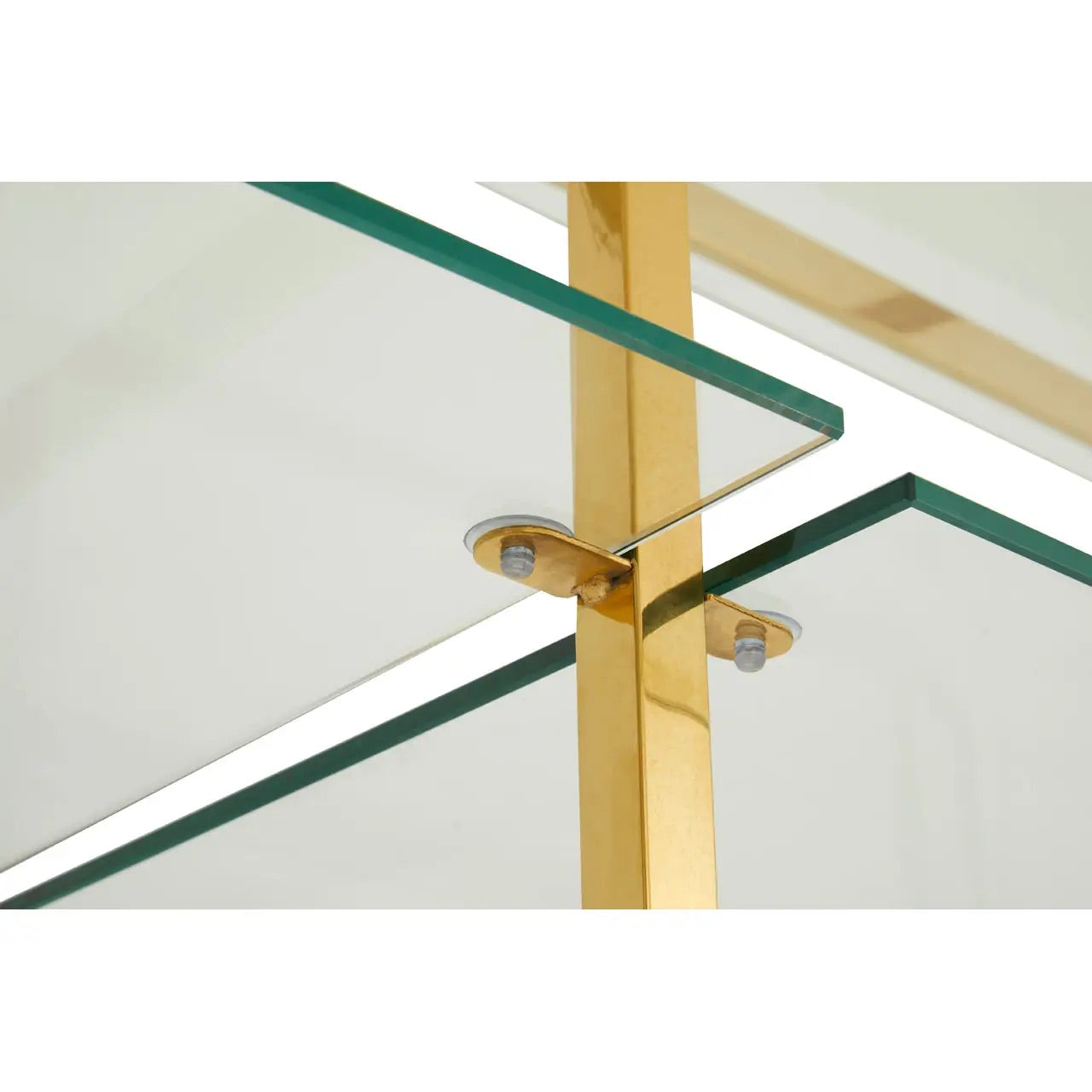 Horizon Bookshelf With Clear Glass Tiers