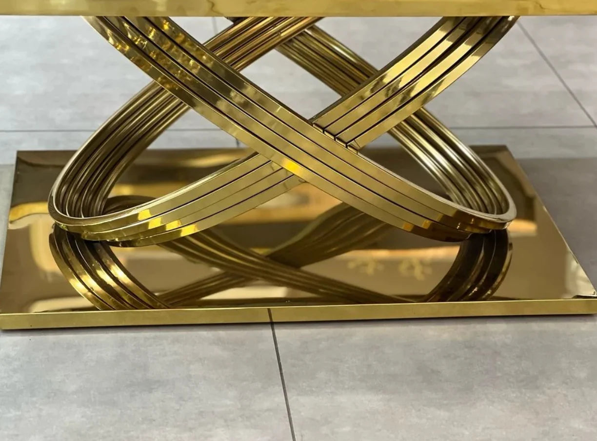Elina Marble Gold Coffee Table