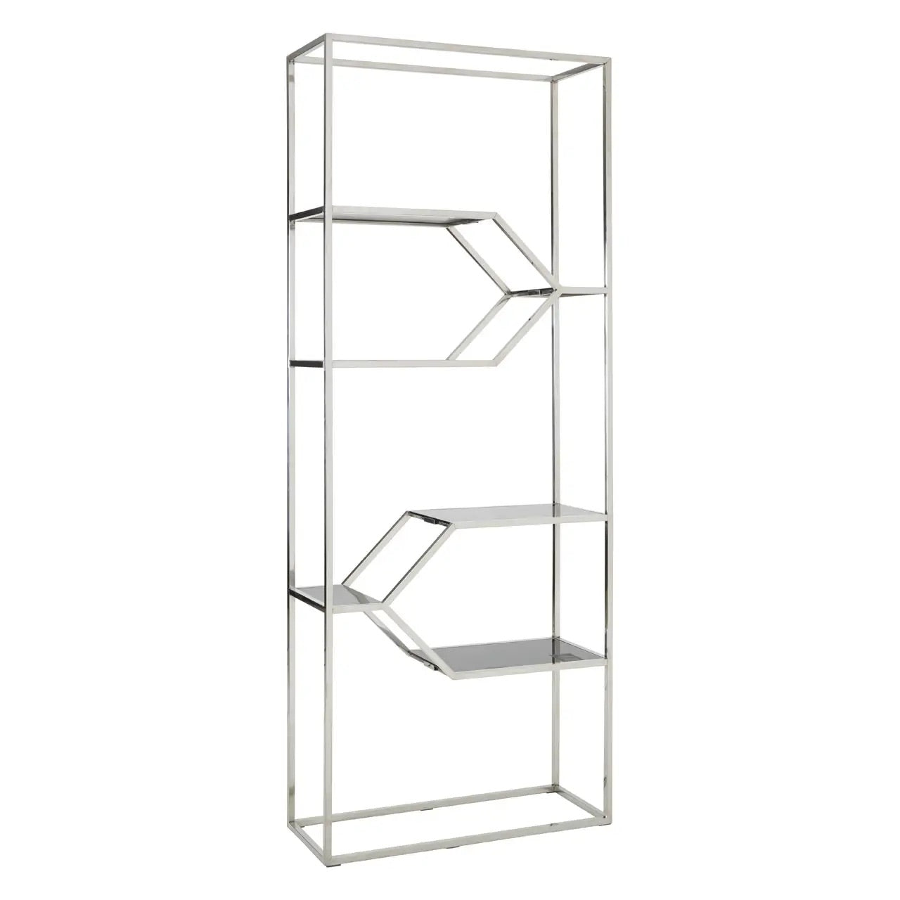 Horizon Silver Finish Bookshelf