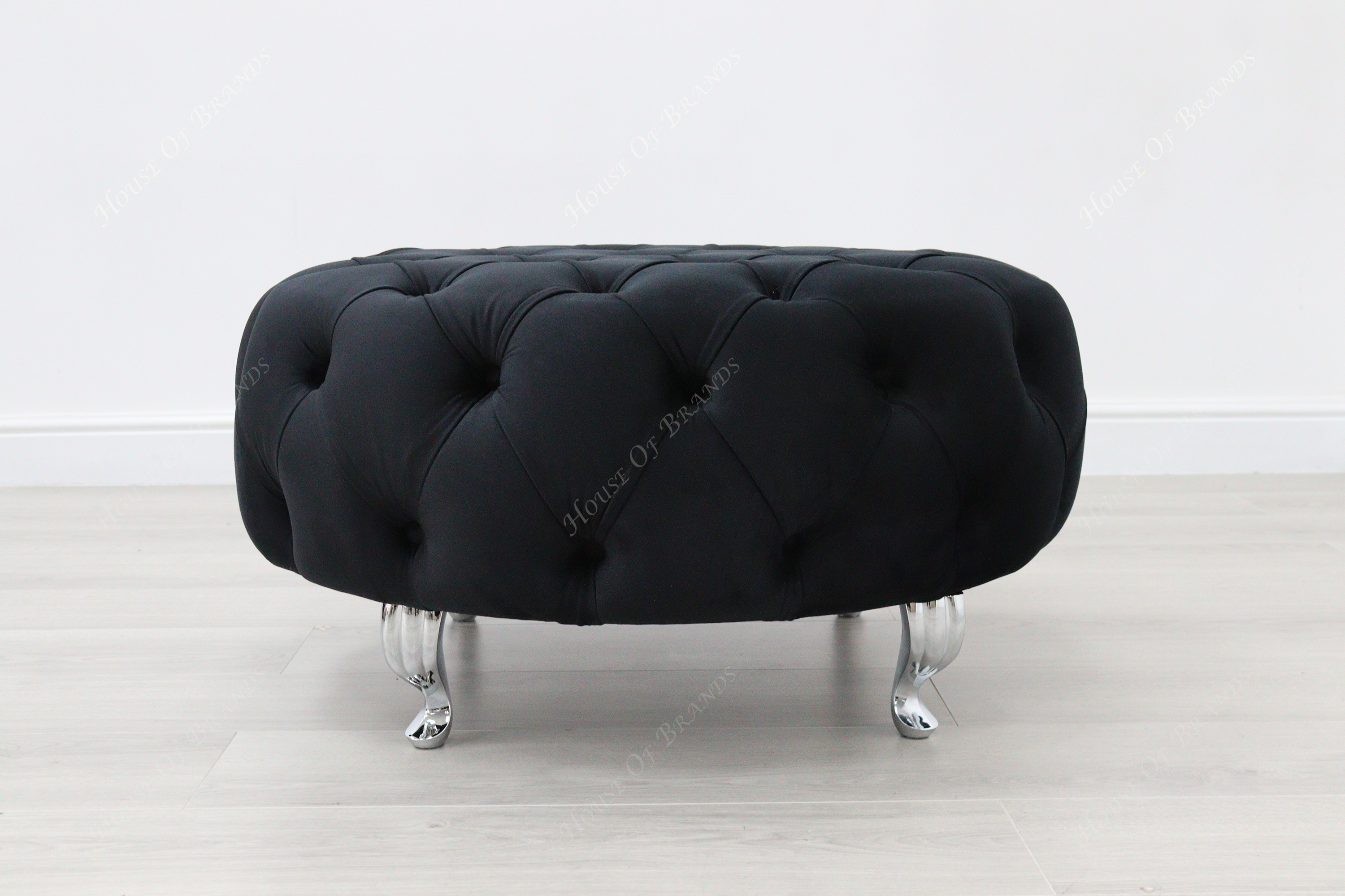 Upholstered Round  Footstool