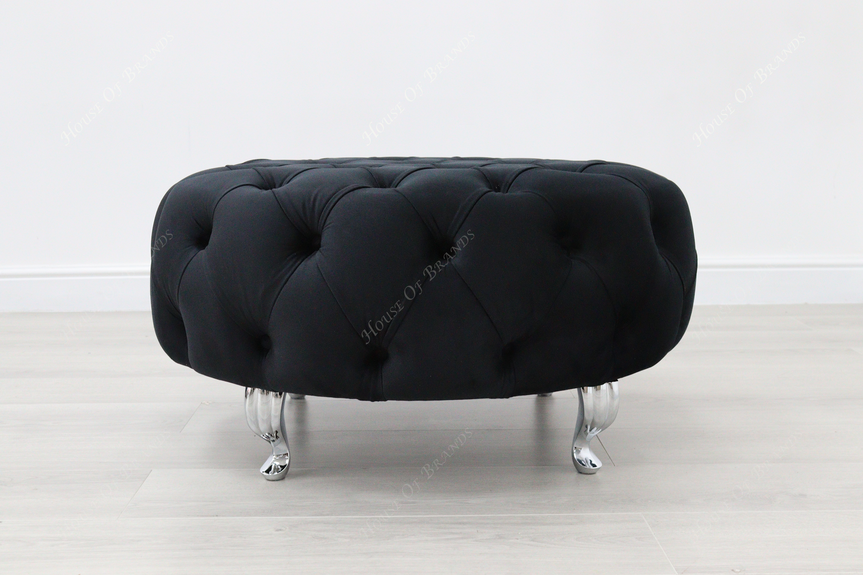 Upholstered Round Footstool